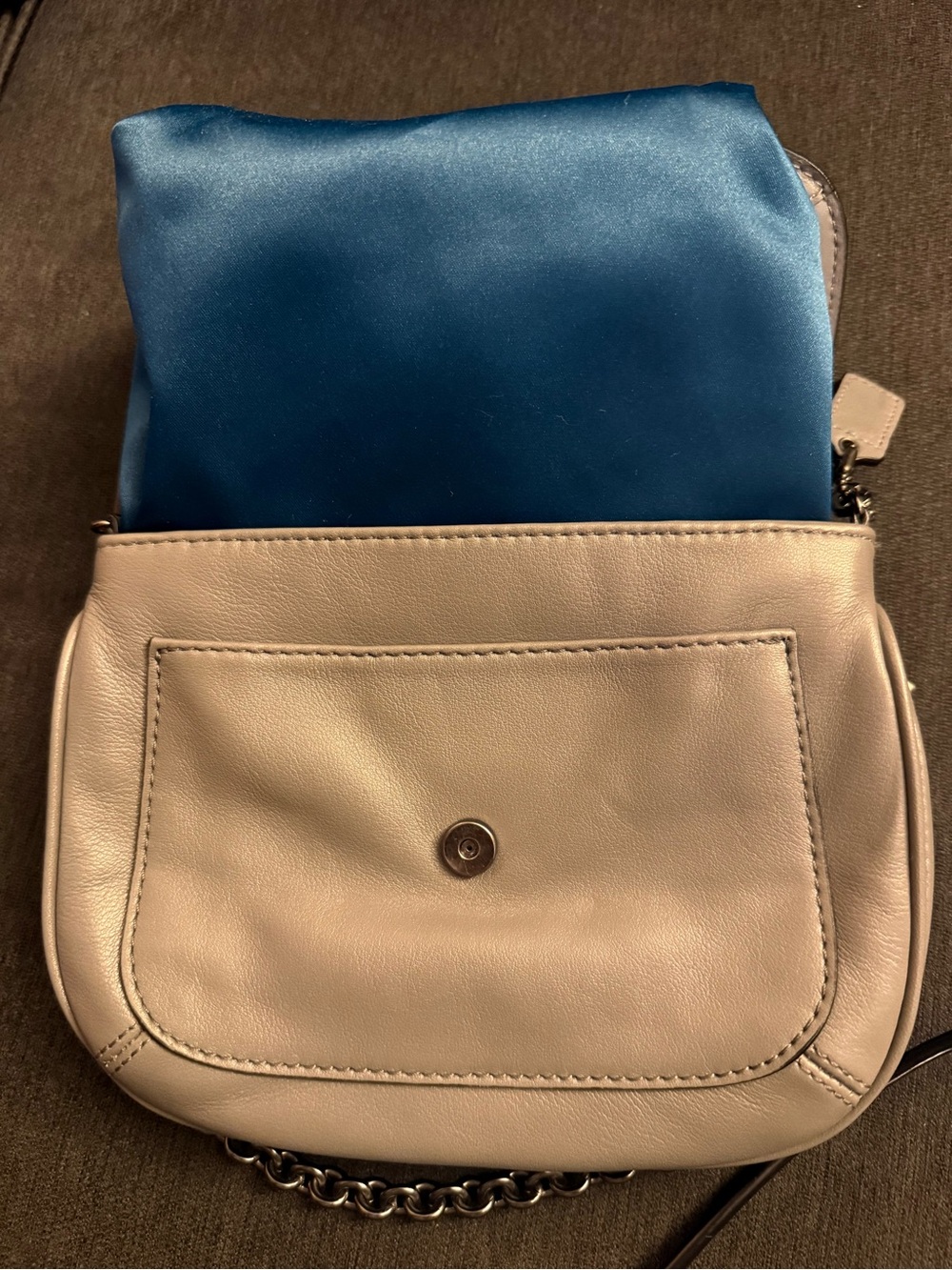 Coach Kristin Spectator Leather Crossbody 46004 Gunmetal Hardware - Picture 9 of 12